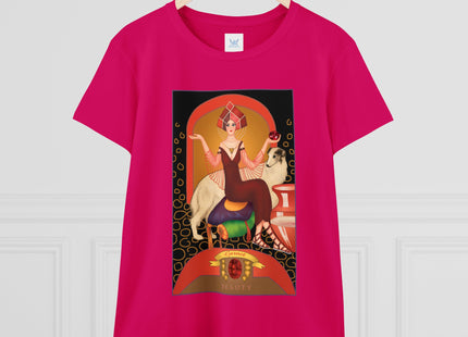 January & Garnet (from the Gem Series) by Sofia Chiostri Women's Midweight Cotton Tee