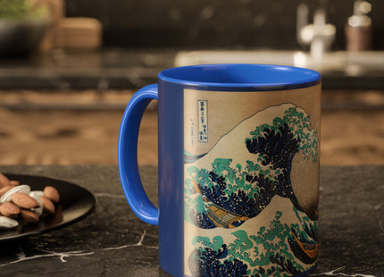 The Great Wave off Kanagawa by Katsushika Hokusai Colorful Mugs (11oz, 15oz)