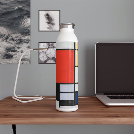 Composition with Red, Yellow, Blue, and Black by Piet Mondrian Vagabond Slim Water Bottle