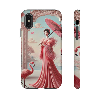 Petals, Porcelain, and Flamingos Phone Cases