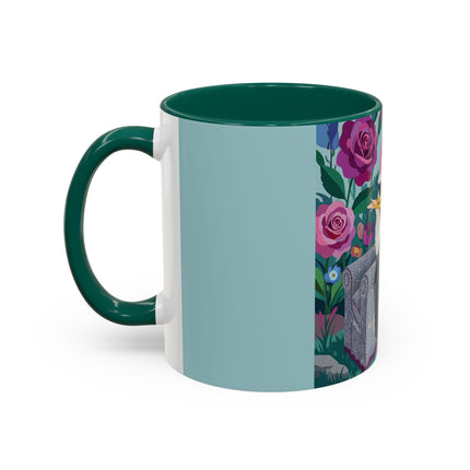 The Lady Of The Garden Tea Colorful Mugs – Art Deco Floral Elegance
