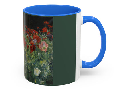 A Study of Poppies for Carnation, Lily, Lily, Rose by John Singer Sargent Colorful Mugs (11oz, 15oz)