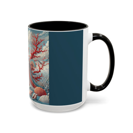 Ladies by the Quiet Sea Colorful Mugs (11oz, 15oz)