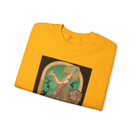 October & Opal, Tourmaline (from the Gem Series) by Sofia Chiostri Heavy Blend™ Crewneck Sweatshirt