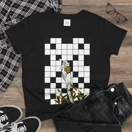 The Crossword Women's Midweight Cotton Tee