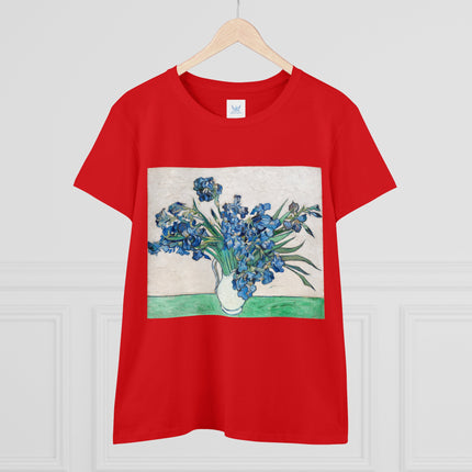 Irises by Van Gogh Women's Midweight Cotton Tee