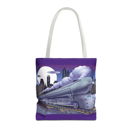 The Art Deco Bullet Train Tote Bag (AOP)