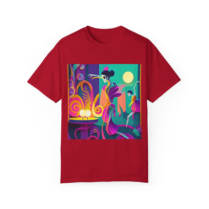 Dance of the Skeleton Ballerinas Unisex Garment-Dyed T-shirt