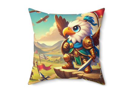 Watchful Guardian Spun Polyester Square Pillow