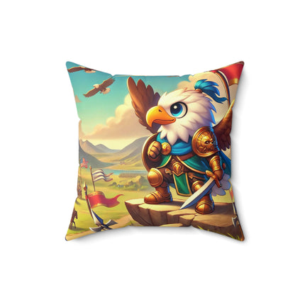 Watchful Guardian Spun Polyester Square Pillow