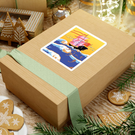 Golden Seas and Whimsical Dreams Kiss-Cut Stickers (4 Sizes)