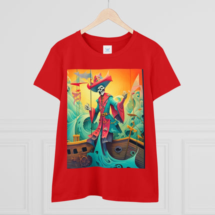 Skeleton Crew of the Misty Seas Women's Midweight Cotton Tee