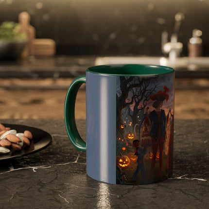 ♥️🎃 The Queen Of Hearts Halloween Masquerade Colorful Mug – Royal Halloween Fantasy