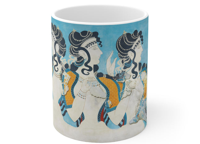 Reproduction of Ladies in Blue by Emile Gilliéron Ceramic Mug 11oz