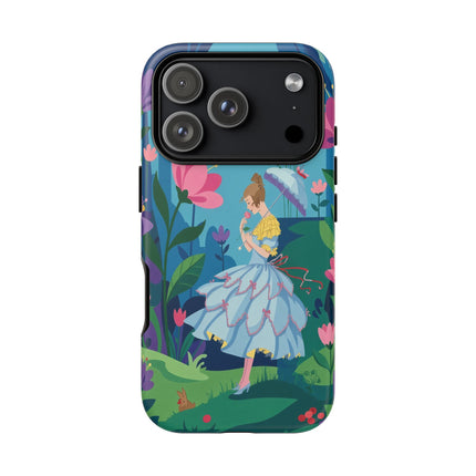 🌸☂️ A Stroll Through The Enchanted Forest Phone Case – Art Deco Floral Fantasy
