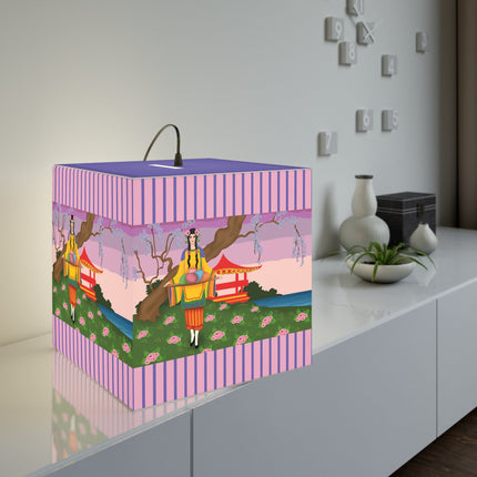 Elegance and Blooms Light Cube Lamp