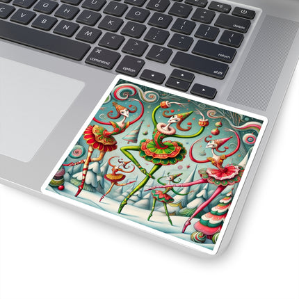 Christmas Ballet of the Absurd Kiss-Cut Stickers (4 Sizes)