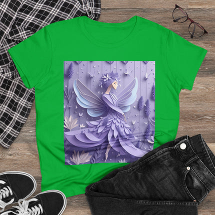 Lavender Fairy Women's Midweight Cotton Tee
