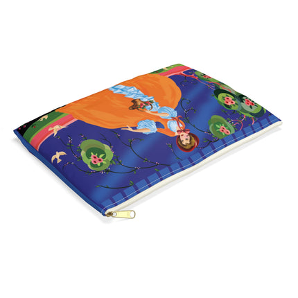 Spring Whispers Accessory Pouch – Vintage Art Fashion Design