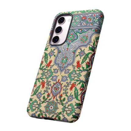 Arabic Art Pattern, Plate by Emile Prisse d’Avennes Phone Cases