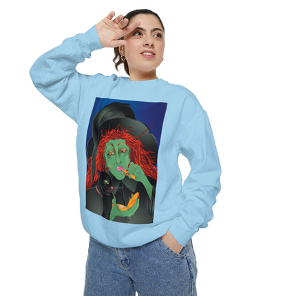 Mirror, Mirror A Witch's Touch Unisex Garment-Dyed Sweatshirt