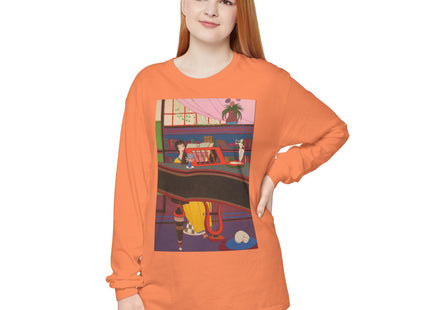 La Musique by Charles Martin Garment-dyed Long Sleeve T-Shirt