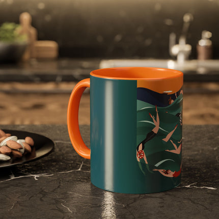 Summer Splash Colorful Mugs – Retro Beach Joy & Carefree Summer Vibes