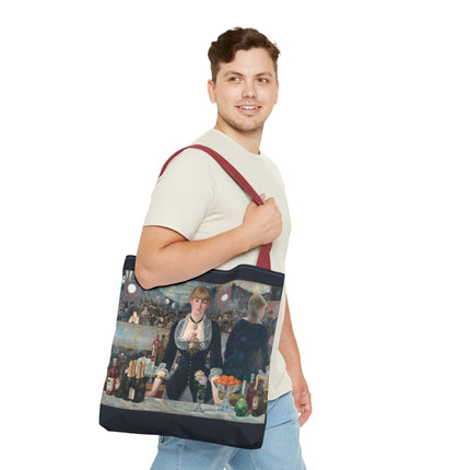 A Bar at the Folies-Bergère by Edouard Manet Tote Bag (AOP)
