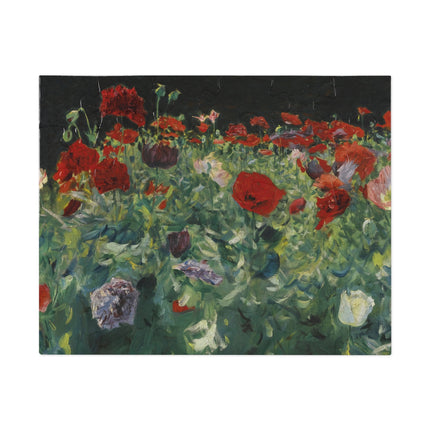Poppies (A Study of Poppies for Carnation, Lily, Lily, Rose) by John Singer Sargent Puzzle (30, 110, 252, 500-Piece)