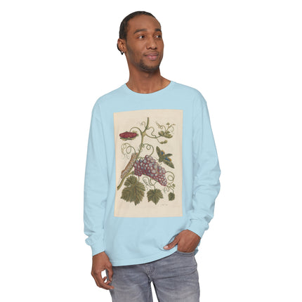 Botanical Pl.49 by Maria Sibylla Garment-dyed Long Sleeve T-Shirt