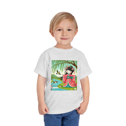 Sparrow Dance Geisha Fairy Toddler Short Sleeve Tee