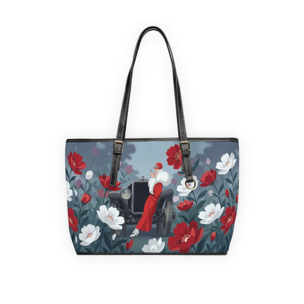 🚗🌺 The Lady Of The Grand Touring Car Shoulder Bag – Art Deco Motoring Elegance