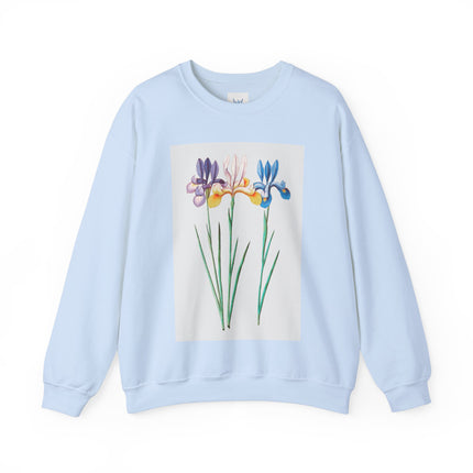 Blue Iris by Anselmus Boëtius de Boodt Heavy Blend™ Crewneck Sweatshirt