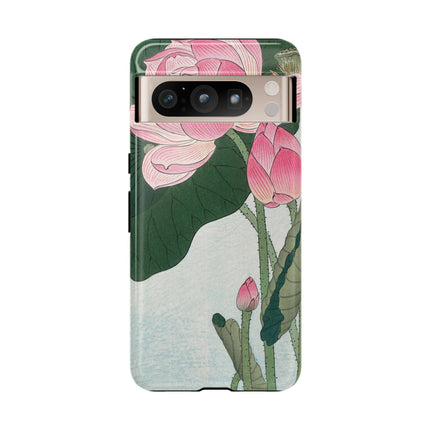Blooming Lotus Flowers by Ohara Koson Phone Cases
