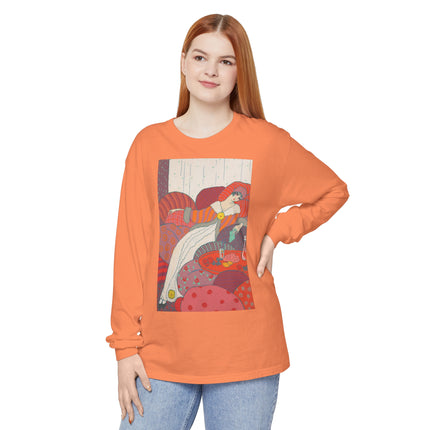 Les Coussins by Georges Lepape Garment-dyed Long Sleeve T-Shirt