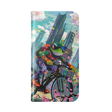 🐸🚵 Cyberpunk Frog Flip Case – High-Tech Adventure & Neon Velocity