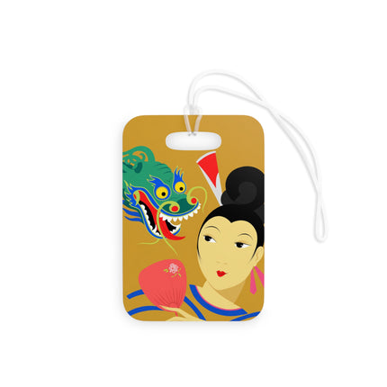 Dragon Fan Luggage Tag – Bold Fantasy & Elegant Strength