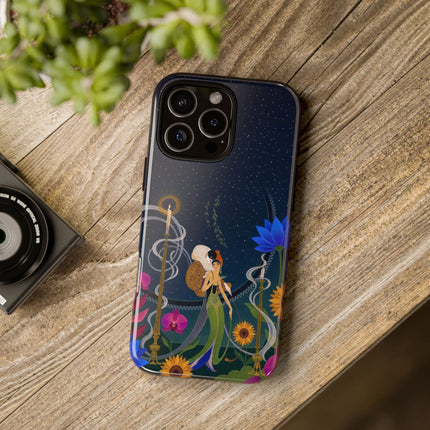 🌙🕯️ The Lady Of The Midnight Garden Phone Case – Art Deco Nocturne