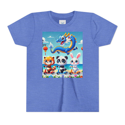 Seaside Scooter Friends Youth Short Sleeve Tee