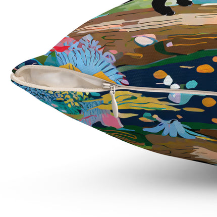 Whimsical Woodland Spun Polyester Square Pillow