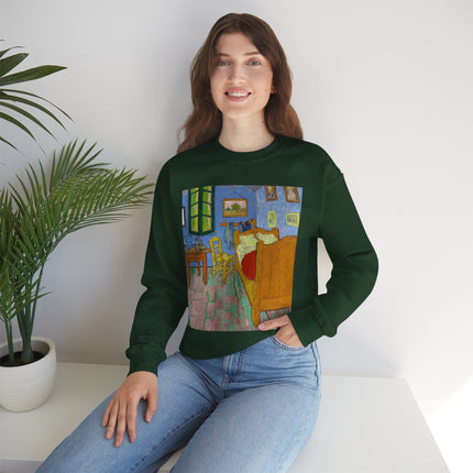 The Bedroom by Vincent van Gogh Heavy Blend™ Crewneck Sweatshirt