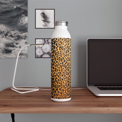 Classic Leopard Print Slim Water Bottle