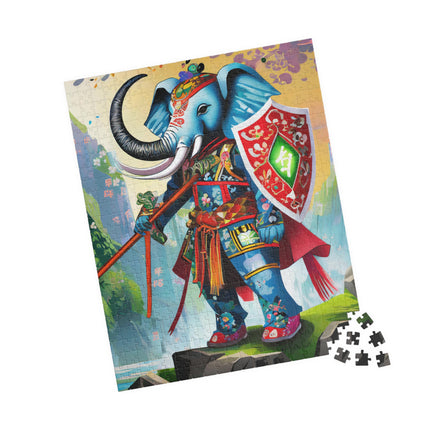 Cyberpunk Elephant Puzzle (110, 252, 520, 1014-piece)