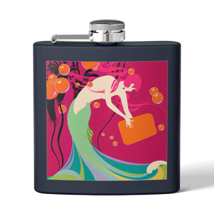 Mermaid Dive Flask – Vibrant Waves & Playful Charm