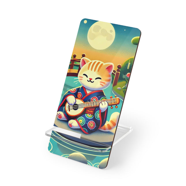 Melodic Kitten by the Koi Pond Mobile Display Stand for Smartphones
