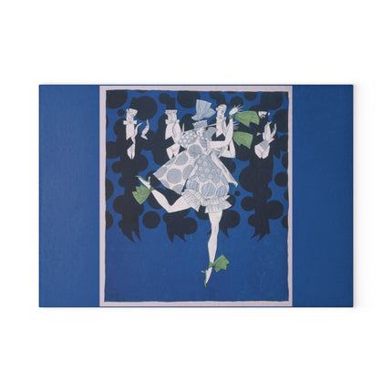 Where is my boy tonight by Ralph Barton Glass Cutting Board