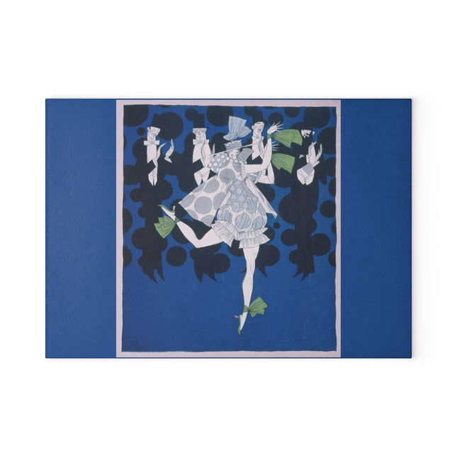 Where is my boy tonight by Ralph Barton Glass Cutting Board
