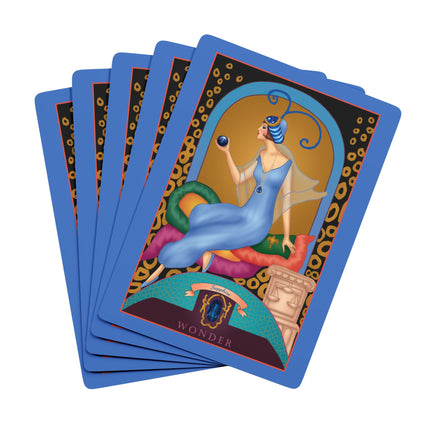 September & Sapphire (from the Gem Series) by Sofia Chiostri Playing Cards