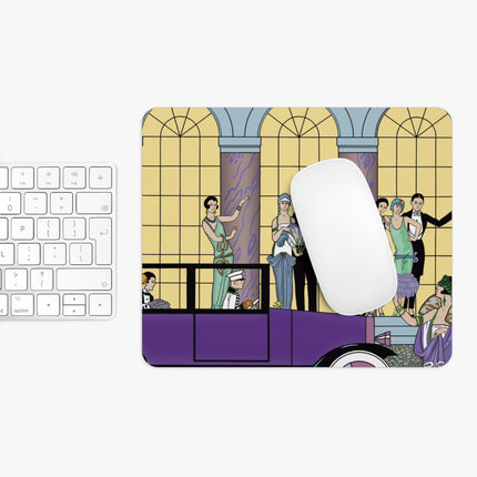Au Revoir by George Barbier Mouse Pad, Round & Rectangle