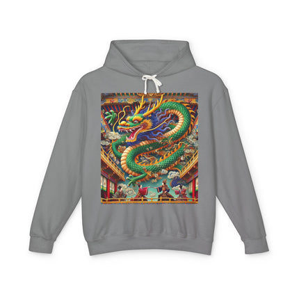 Tibetan Dragon Over Kabuki Duel Hoodie